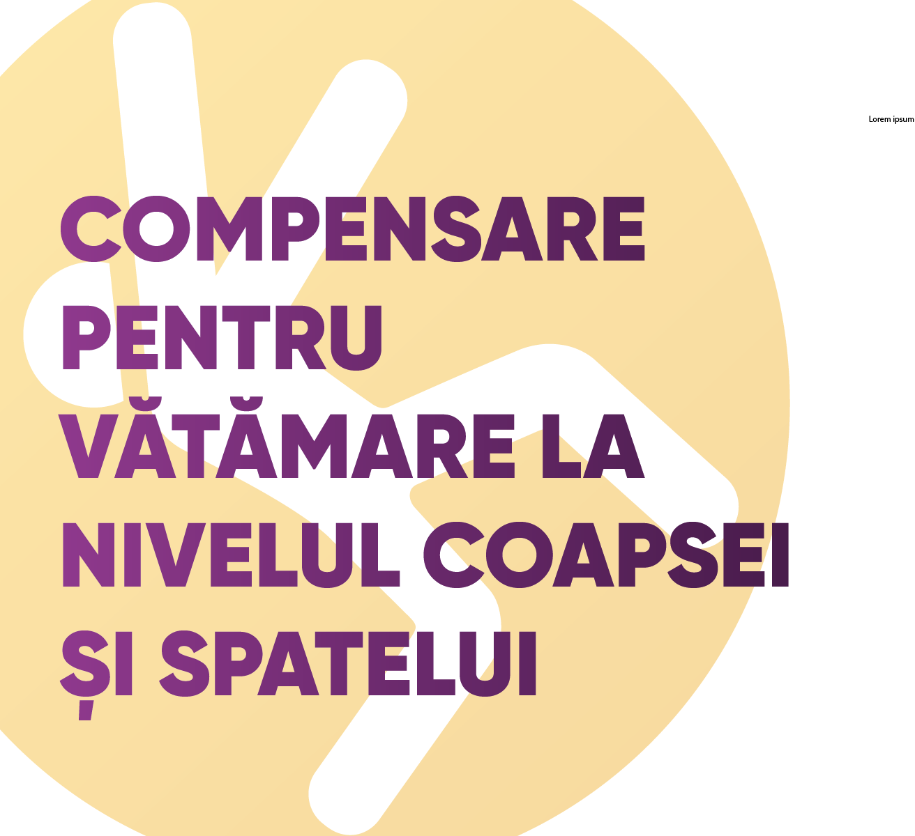 Compensare pentru vătămare la nivelul coapsei și spatelui