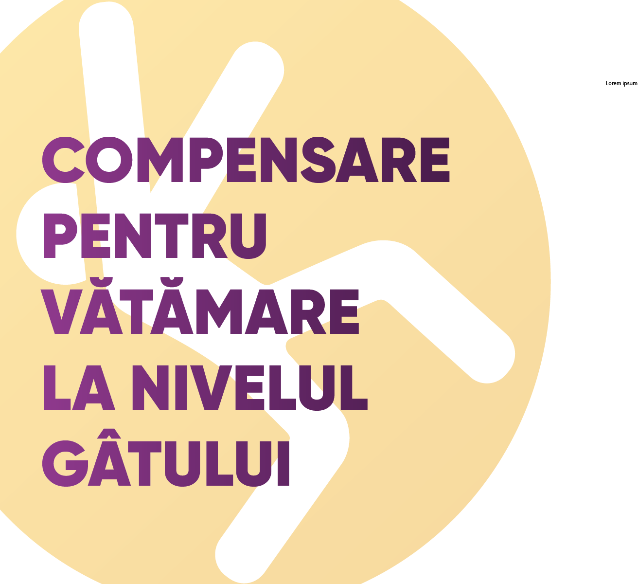 Compensare pentru vătămare la nivelul gâtului