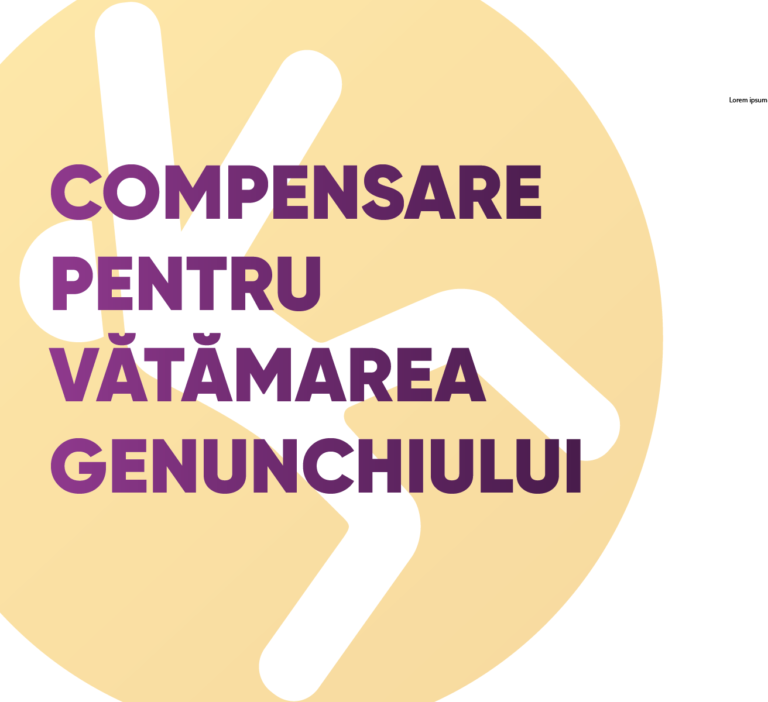 Compensare pentru vătămarea genunchiului