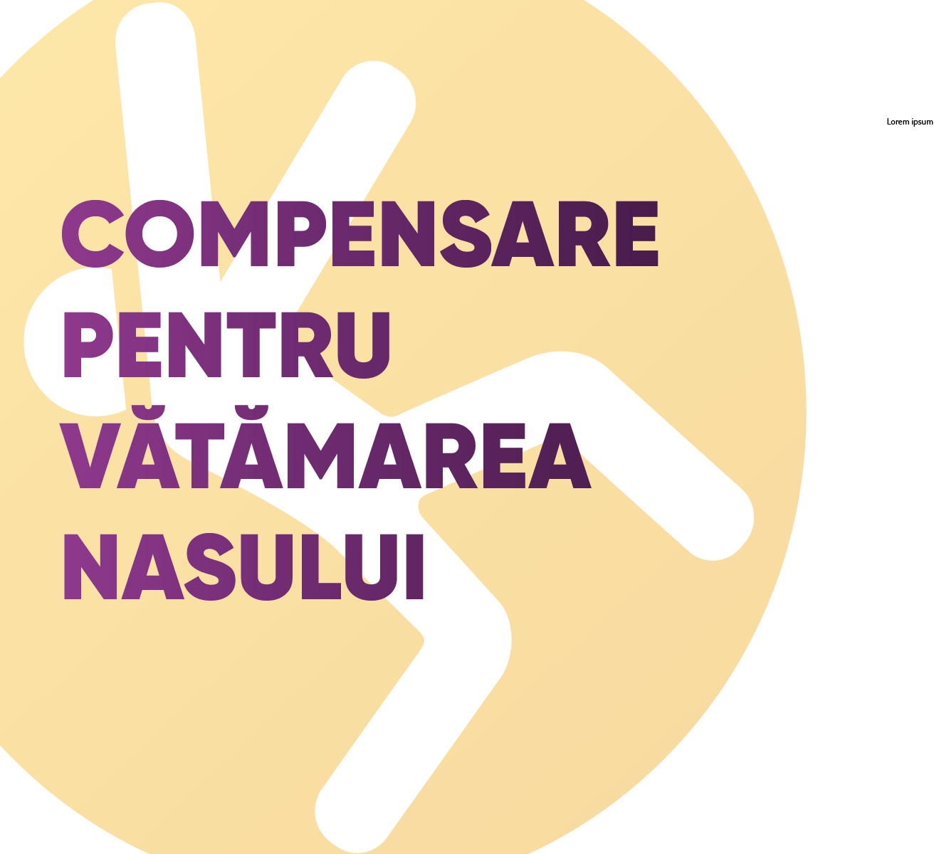 Compensare pentru vătămarea nasului